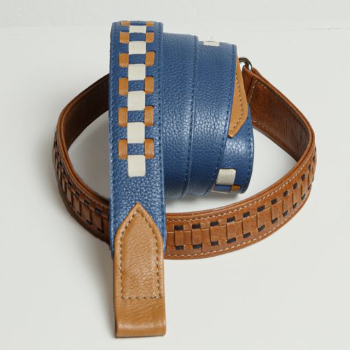 Interchangeable decorated leather straps for handbags | Woven Leather Straps